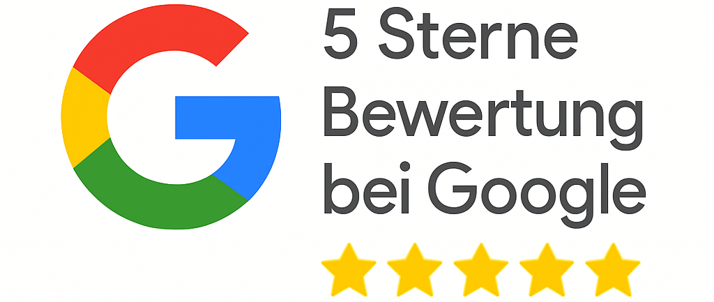 4,8 von 5 Sternen bei Google Bewertungen